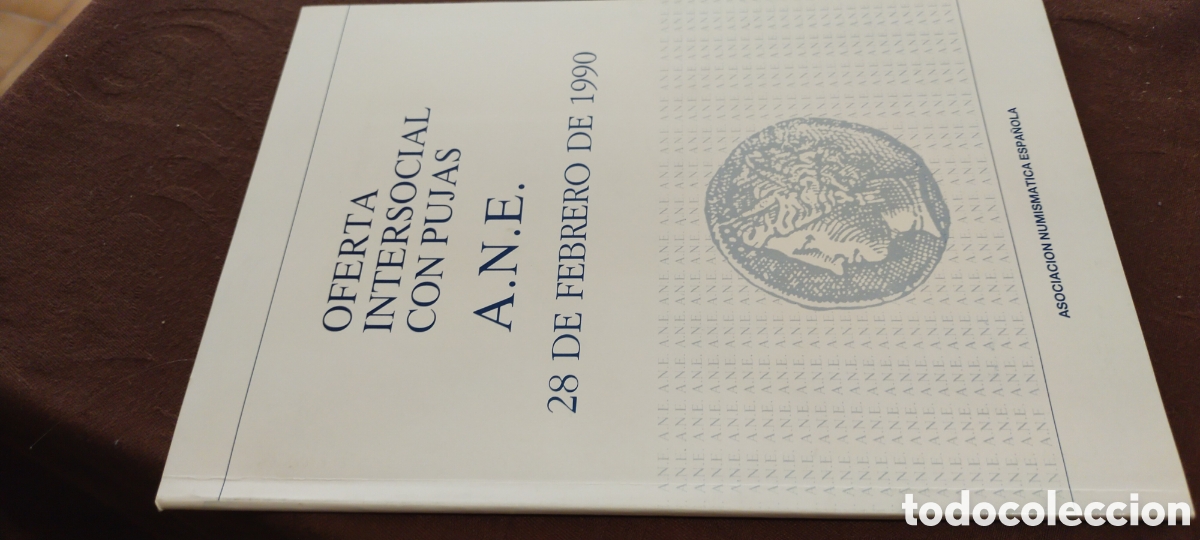 Cat&aacute;logos y libros de monedas: Oferta Intersocial con pujas Ane 1990 subasta numism&aacute;tica - Foto 1
