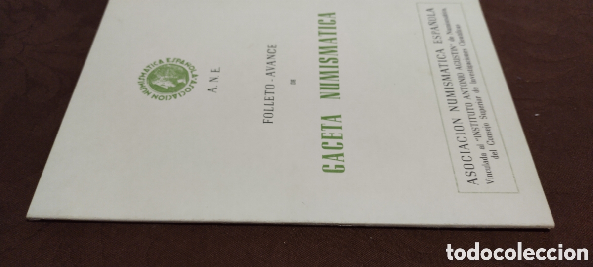 Cat&aacute;logos y libros de monedas: Gaceta numism&aacute;tica folleto de avance - Foto 1