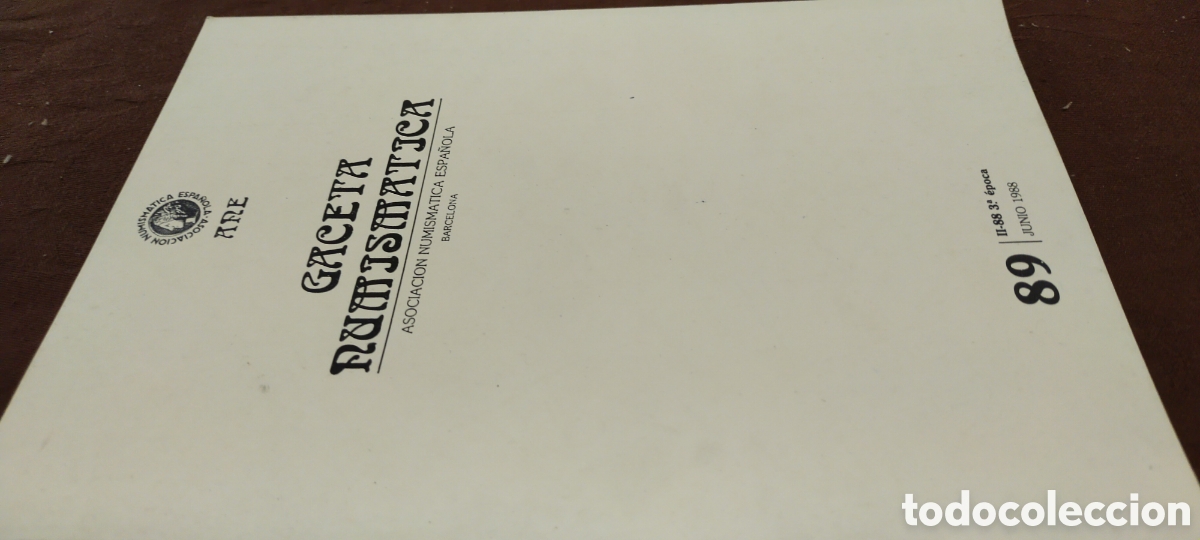 Cat&aacute;logos y libros de monedas: Gaceta numism&aacute;tica 88 - Foto 2
