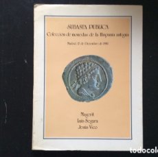 Catálogos y Libros de Monedas: COLECCIÓN DE MONEDAS HISPANIA ANTIGUA 1981 MAGERIT/SEGURA/VICO. Lote 392134804
