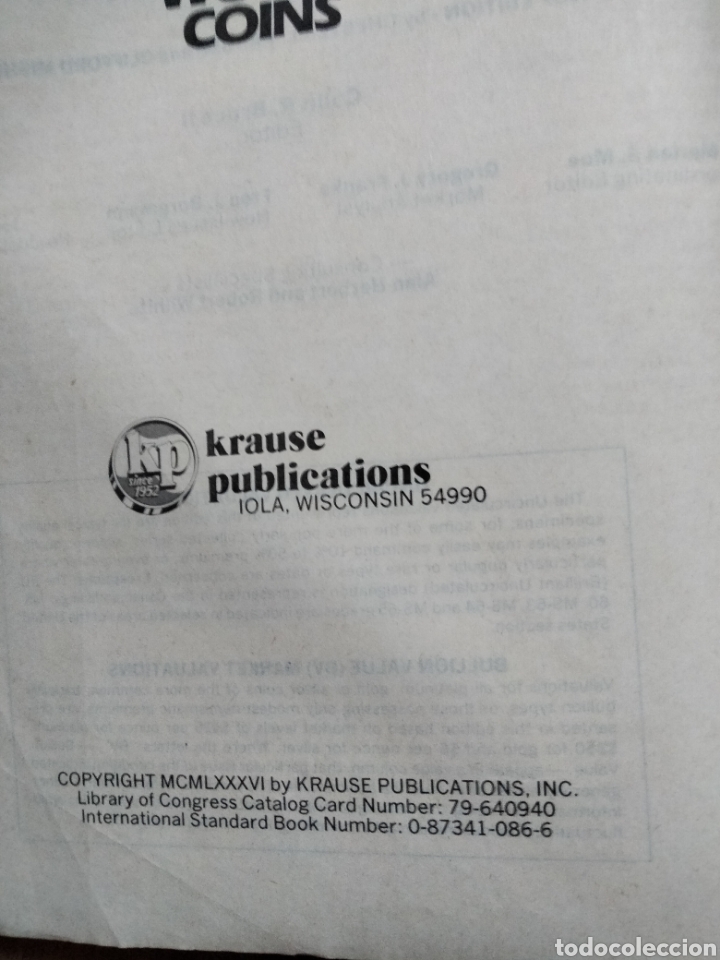 Cat&aacute;logos y libros de monedas: WORLD COINS STANDARD CATALOG EDITION 1987 - Foto 3