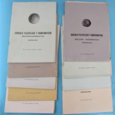 Catálogos y Libros de Monedas: LOTE DE 9 REVISTAS. CÍRCULO FILATÉLICO NUMISMÁTICO, SECCIÓN NUMISMÁTICA. BARCELONA, 1971 - 1975.