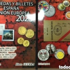 Catálogos y Libros de Monedas: CATÁLOGO HERMANOS GUERRA DE MONEDAS Y BILLETES DE ESPAÑA Y UNIÓN EUROPEA 2023 - NUEVO. Lote 402965459