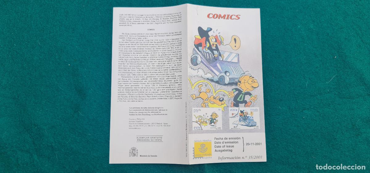 Cat&aacute;logos y libros de monedas: COMICS (2001) SERV. FIL. ESPA&Ntilde;A - Foto 1