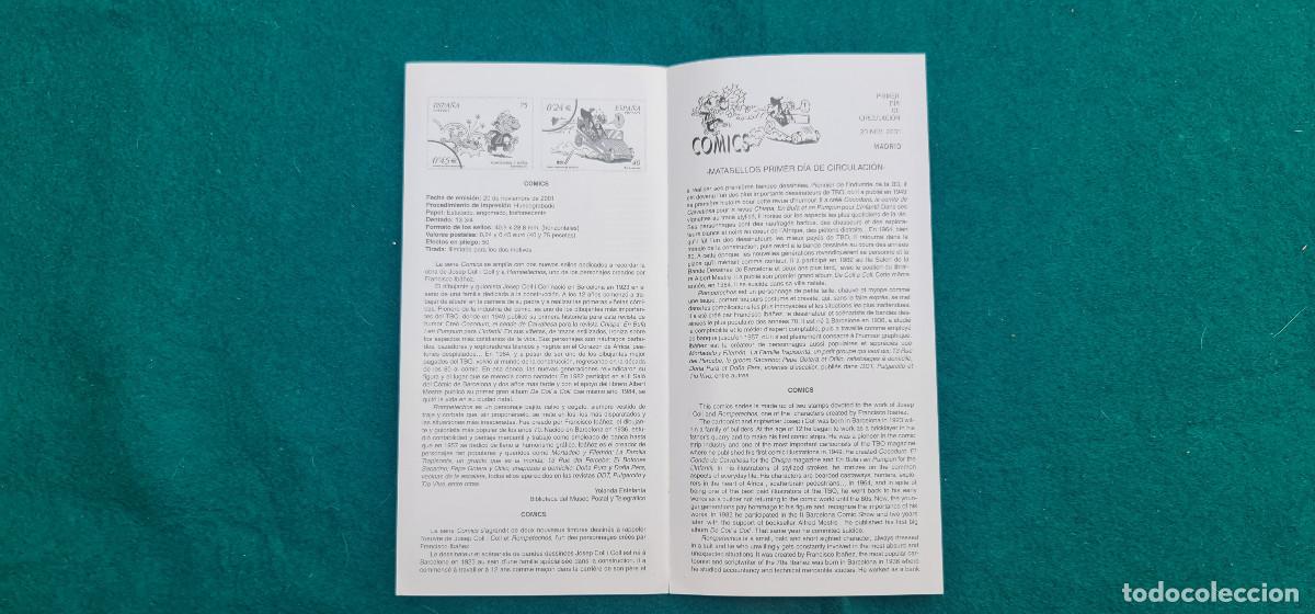 Cat&aacute;logos y libros de monedas: COMICS (2001) SERV. FIL. ESPA&Ntilde;A - Foto 2