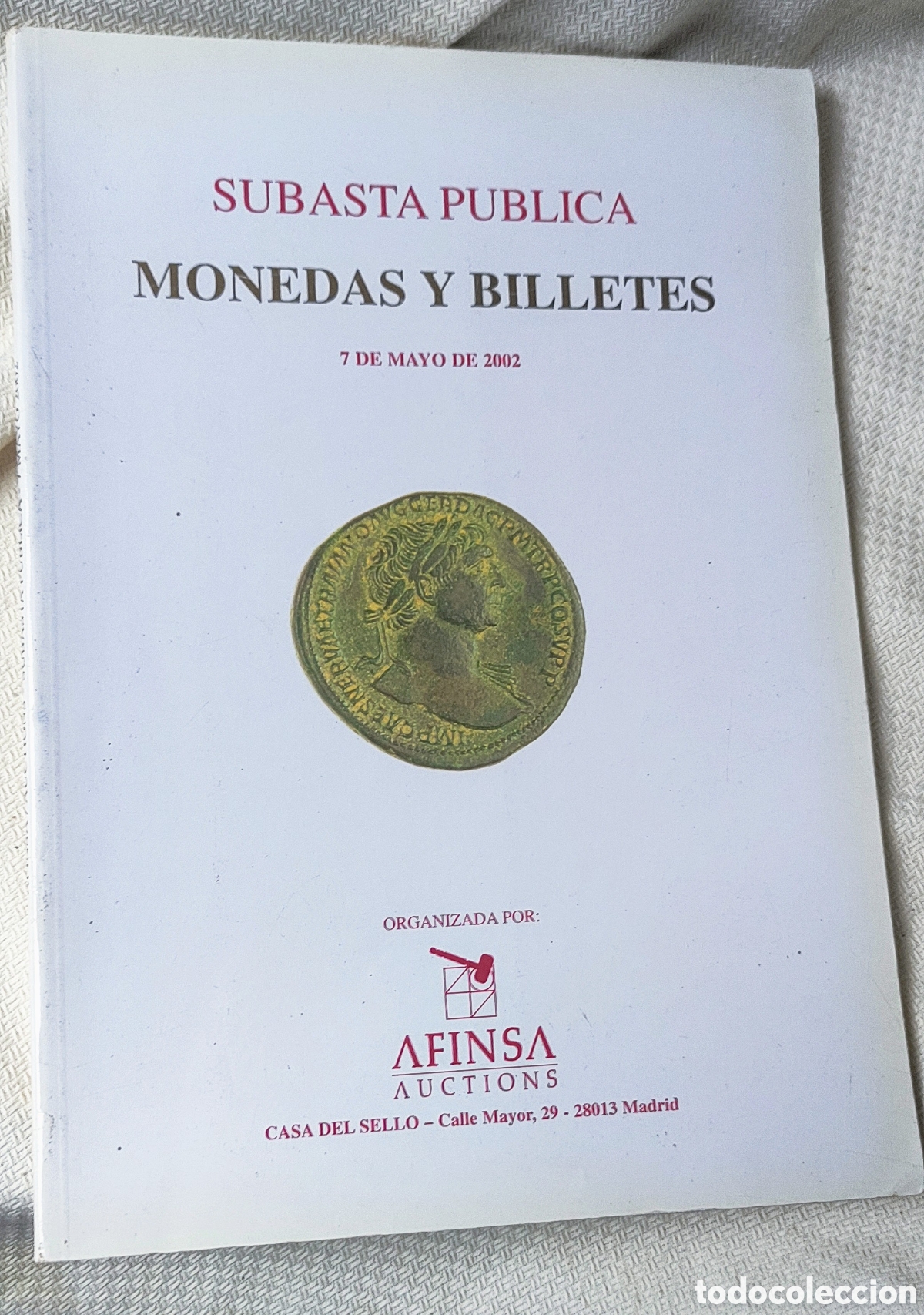 Cat&aacute;logos y libros de monedas: Catalogo Subasta Numism&aacute;tica Afinsa mayo 2002 - Foto 1