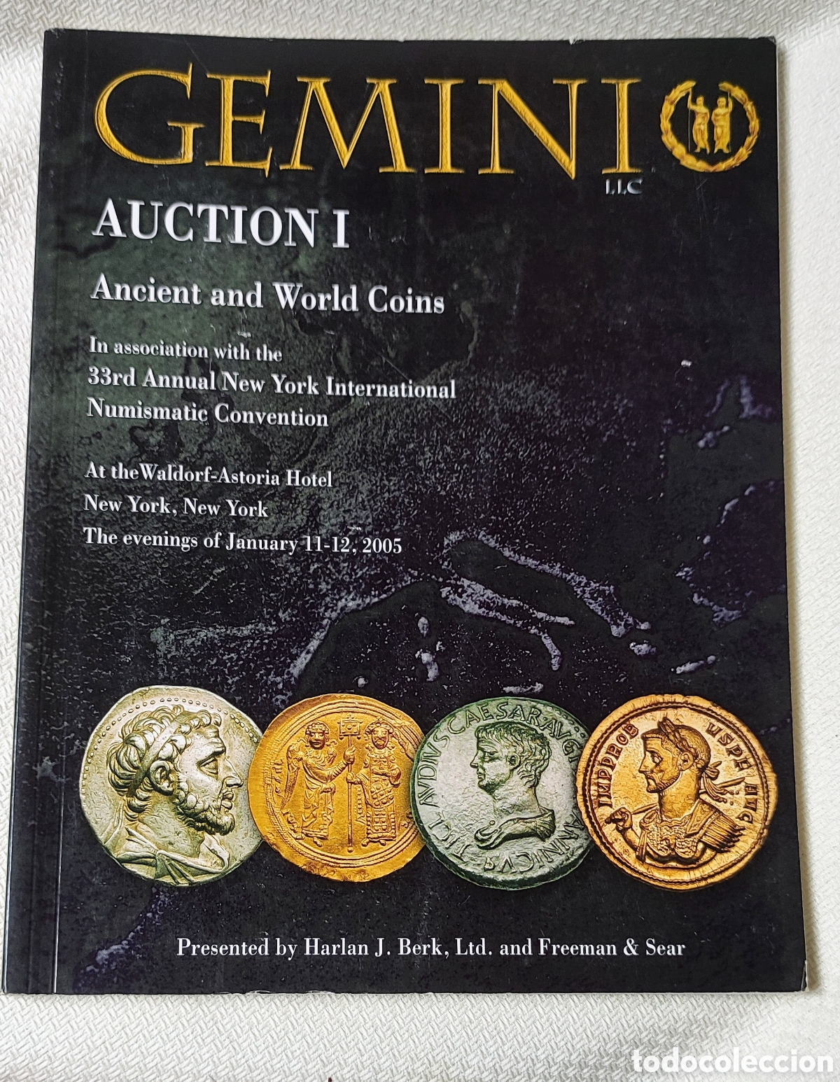 Cat&aacute;logos y libros de monedas: Cat&aacute;logo subasta numism&aacute;tica Gemini n&uacute;mero 1 a&ntilde;o 2005 - Foto 1