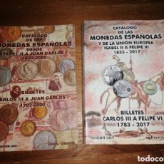 Catálogos y Libros de Monedas: CATÁLOGO DE LAS MONEDAS ESPAÑOLAS - EDICIÓN 2017 Y 2021 - HNOS. GUERRA