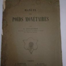 Catálogos y Libros de Monedas: MANUAL DE POIDS MONETAIRES PORTUGUÉS