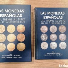 Catálogos y Libros de Monedas: LAS MONEDAS ESPAÑOLAS DEL TREMIS AL EURO DEL 411 A NUESTROS DÍAS - VOLUMEN I Y II - CAYÓN