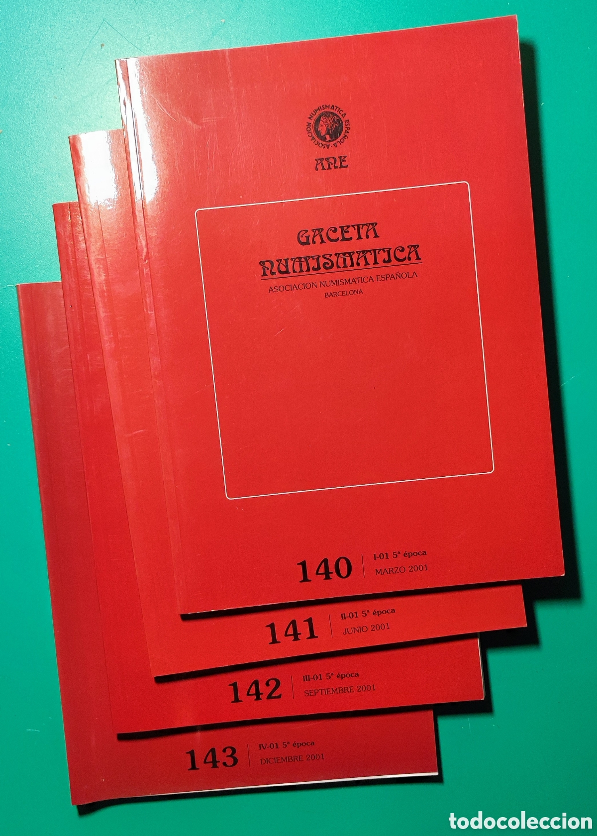 Cat&aacute;logos y libros de monedas: A.N.E. 4 libros Gaceta Numism&aacute;tica. 2001. - Foto 1