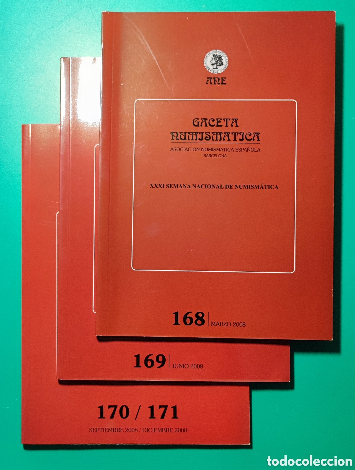 Cat&aacute;logos y libros de monedas: A.N.E. 3 libros Gaceta Numism&aacute;tica. 2008. - Foto 1