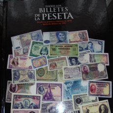 Catálogos y Libros de Monedas: ALBUM VACIO PARA COLECCIONAR TODOS LOS BILLETES DE LA PESETA 1874/1992 128 PAGINAS ESTADO PERFECTO