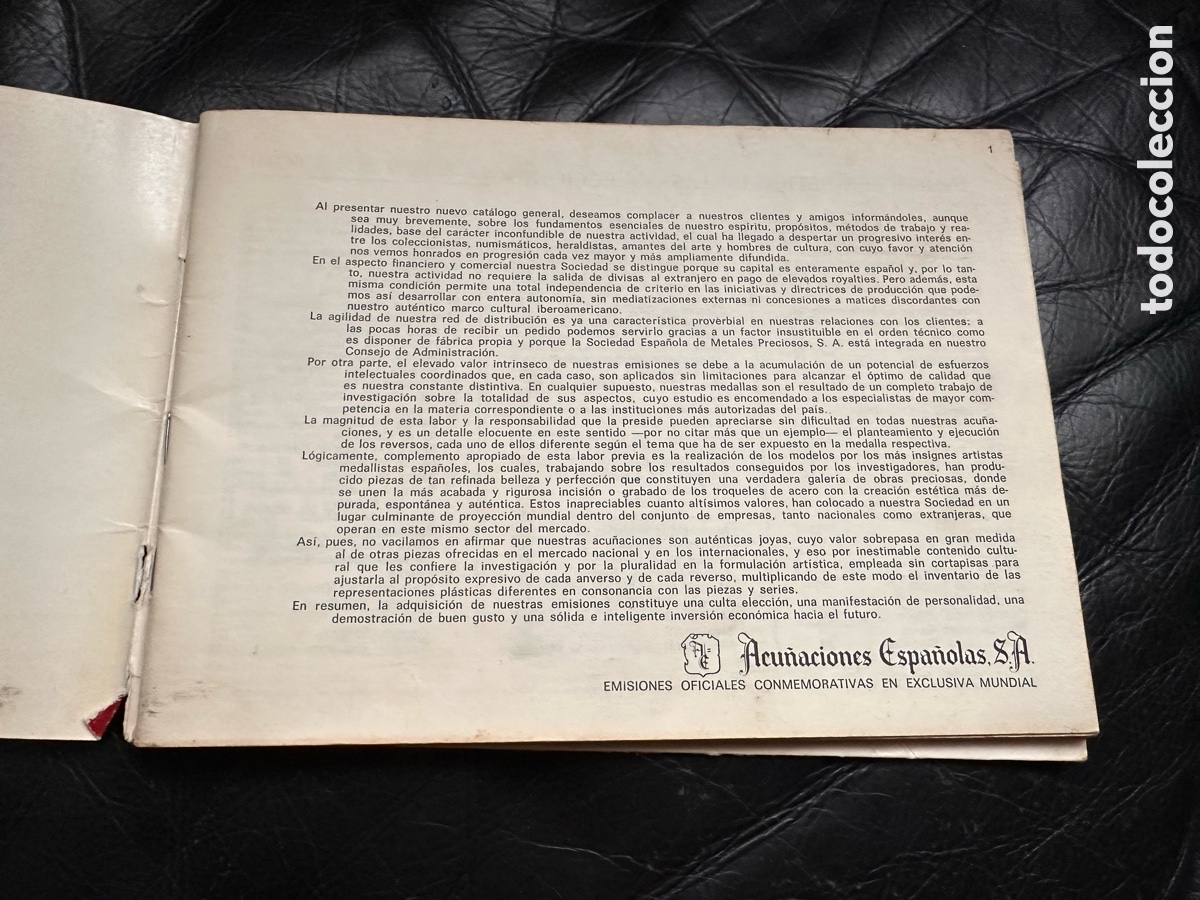 Cat&aacute;logos y libros de monedas: Acu&ntilde;aciones espa&ntilde;olas S.A cat&aacute;logo - Foto 2