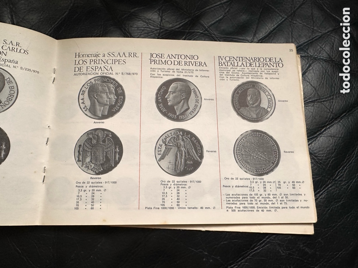 Cat&aacute;logos y libros de monedas: Acu&ntilde;aciones espa&ntilde;olas S.A cat&aacute;logo - Foto 17