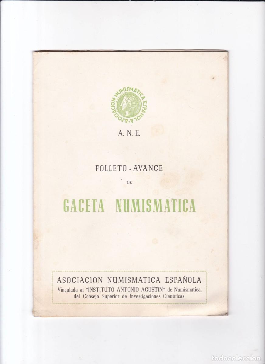 Cat&aacute;logos y libros de monedas: GACETA NUMISMATICA - MAYO/JUNIO 1969 - Foto 1