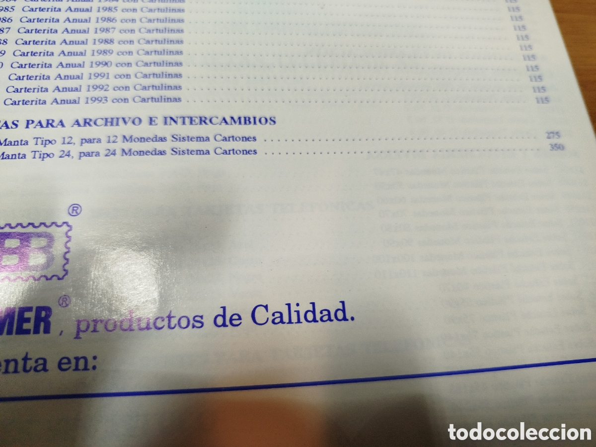 Cat&aacute;logos y libros de monedas: Tarifa de precios de material numism&aacute;tico el pesetas - Foto 2