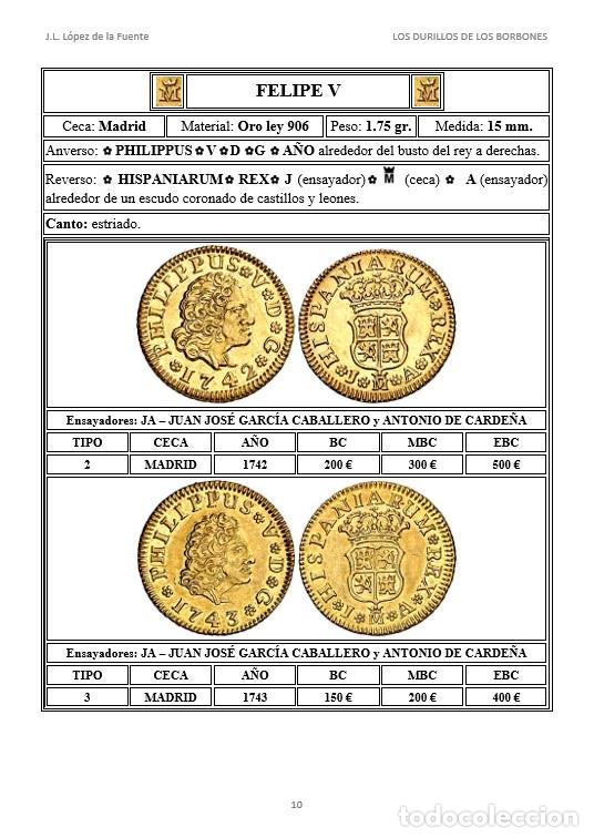 Cat&aacute;logos y libros de monedas: LOS DURILLOS DE LOS BORBONES - Foto 2