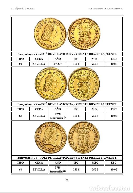 Cat&aacute;logos y libros de monedas: LOS DURILLOS DE LOS BORBONES - Foto 3