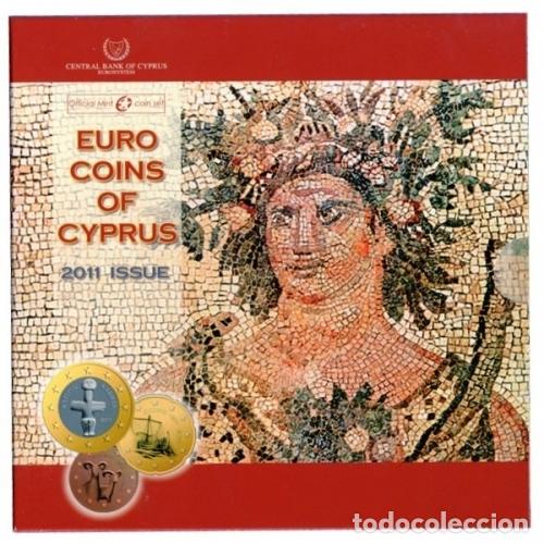 Cat&aacute;logos y libros de monedas: Monedas Euros Chipre Cartera 2011 - Foto 1