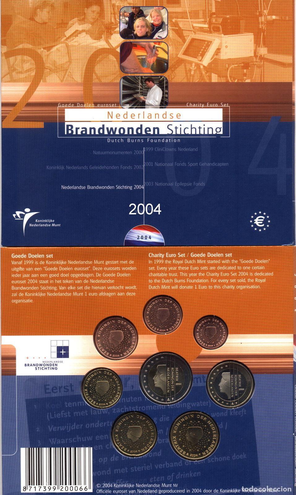 Cat&aacute;logos y libros de monedas: Monedas Euros Holanda Cartera 2004 - Foto 1
