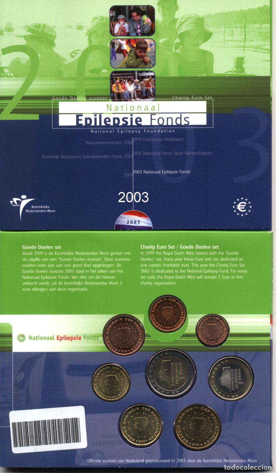 Cat&aacute;logos y libros de monedas: Monedas Euros Holanda Cartera 2003 - Foto 1