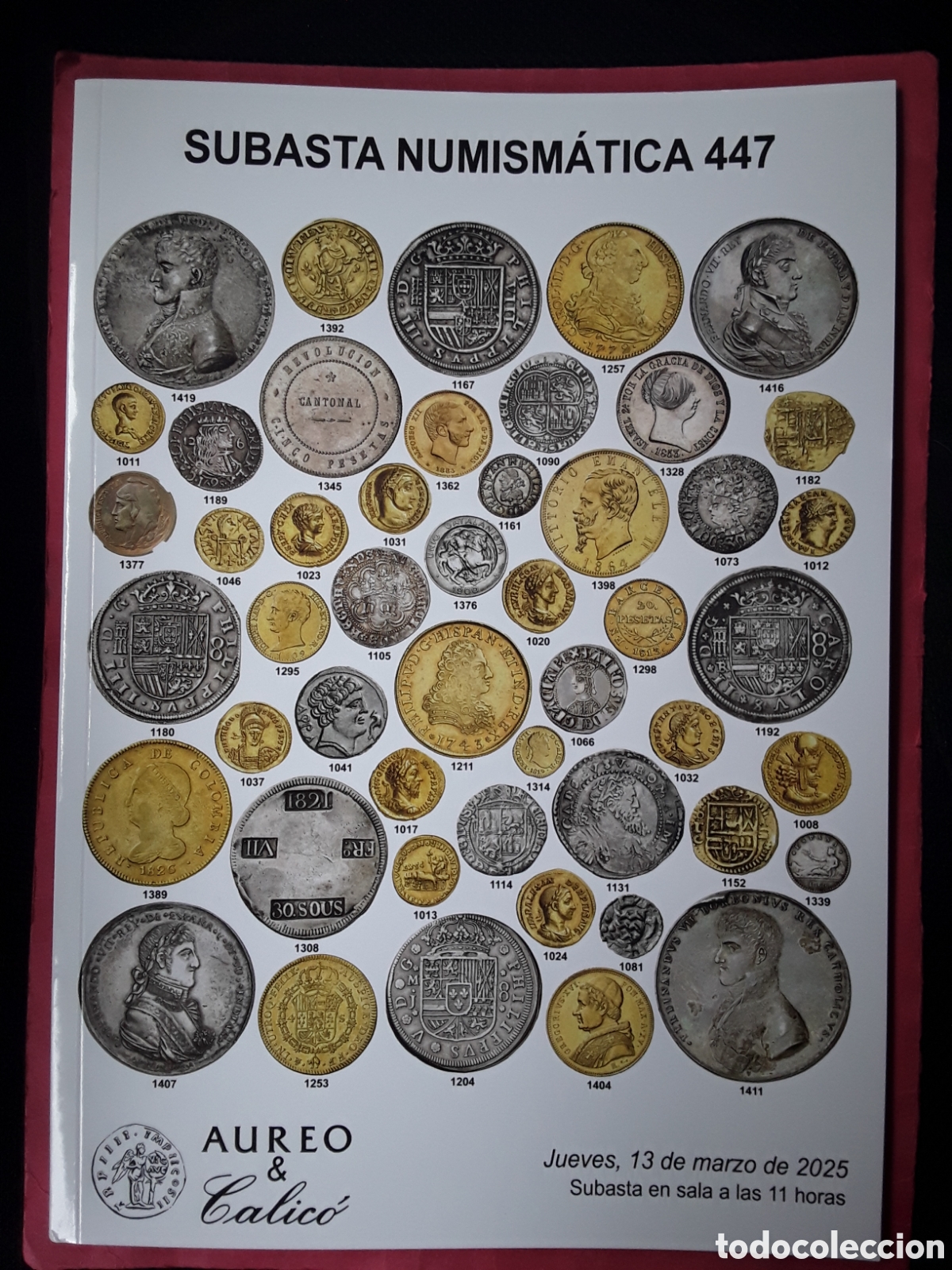 Cat&aacute;logos y libros de monedas: CATALOGO SUBASTA AUREO MARZO 2025 - Foto 1