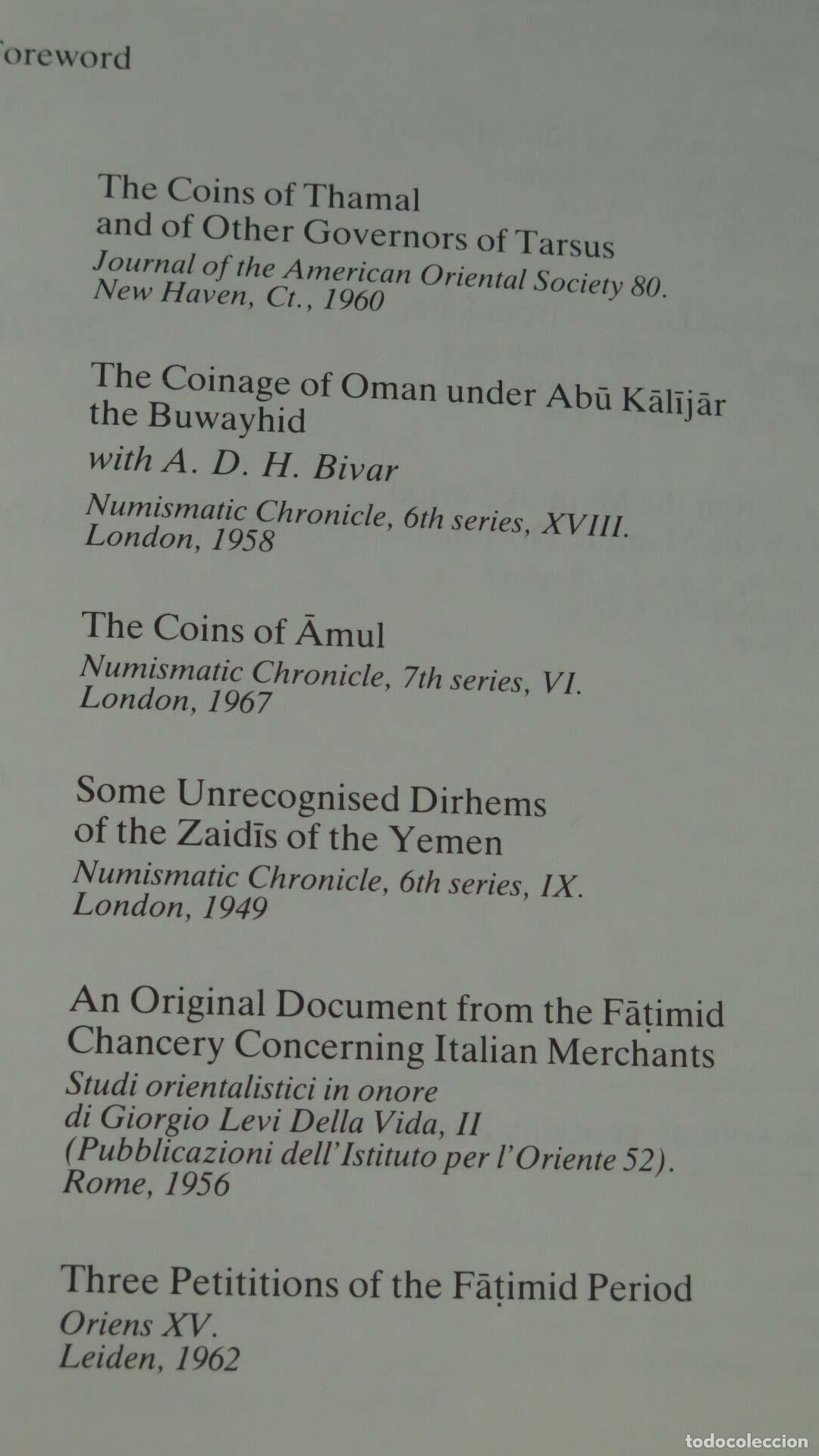 Cat&aacute;logos y libros de monedas: Coins and Documents from the Medieval Middle East. STERN - Foto 2