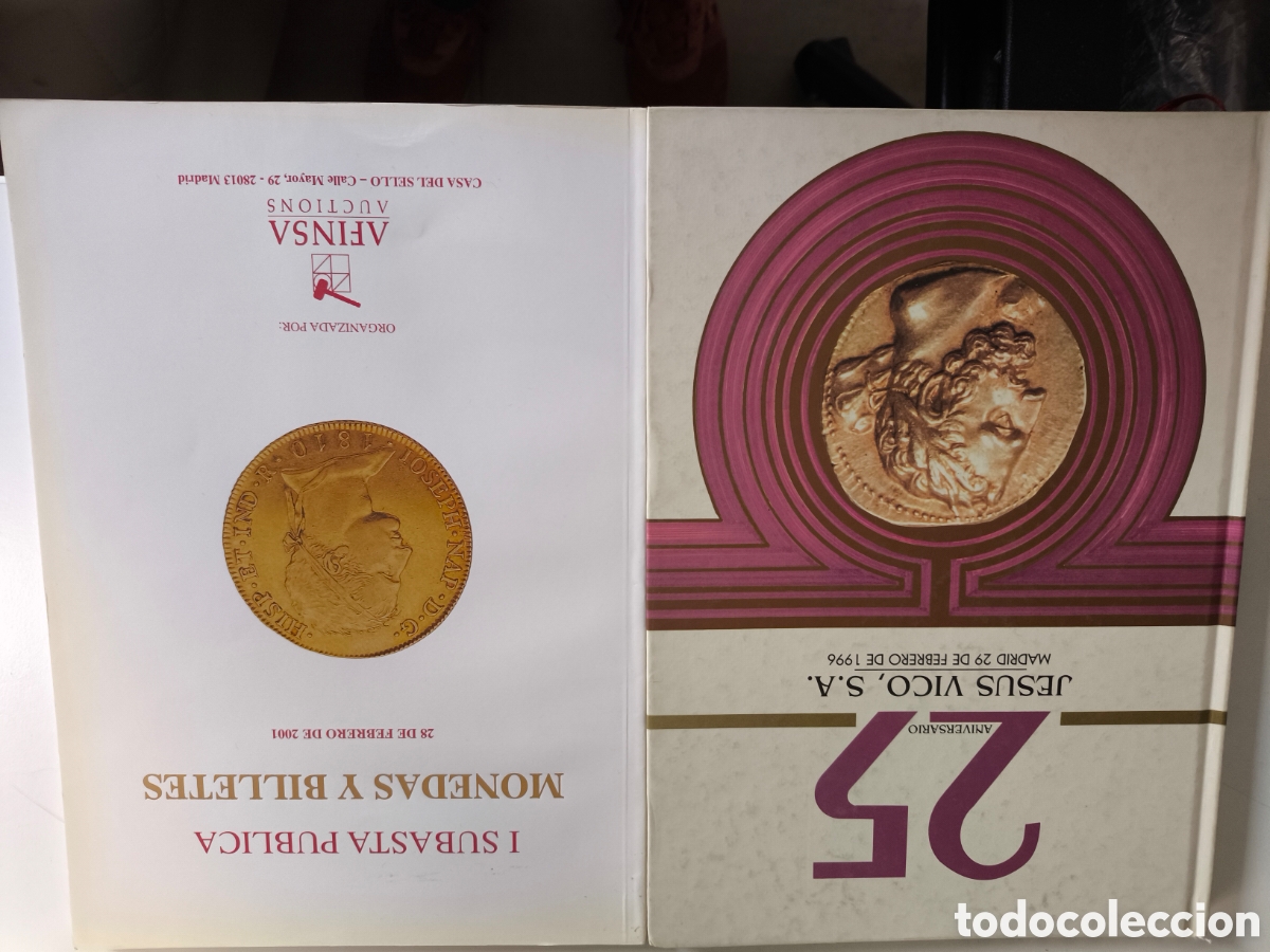 Cat&aacute;logos y libros de monedas: 2 libros subastas Vico y Afinsa - Foto 1