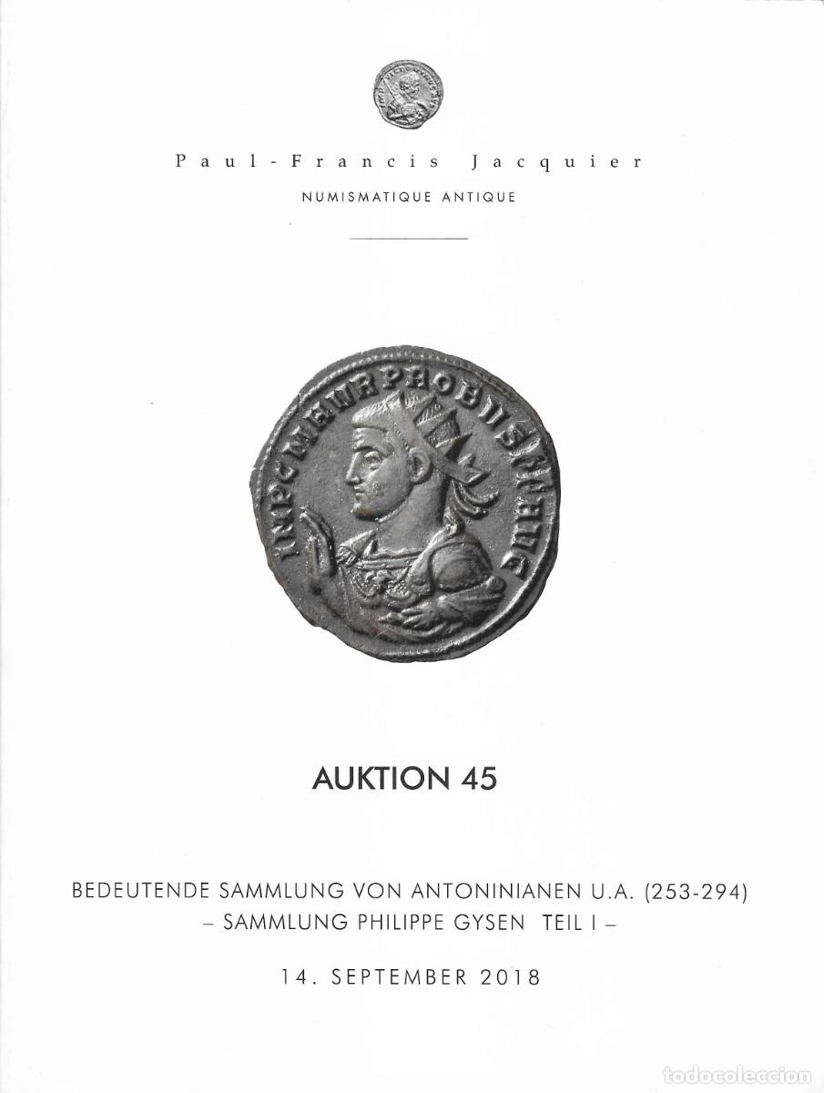 Cat&aacute;logos y libros de monedas: Jacquier. Sammlung Philippe Gysen Teil I. - Foto 1