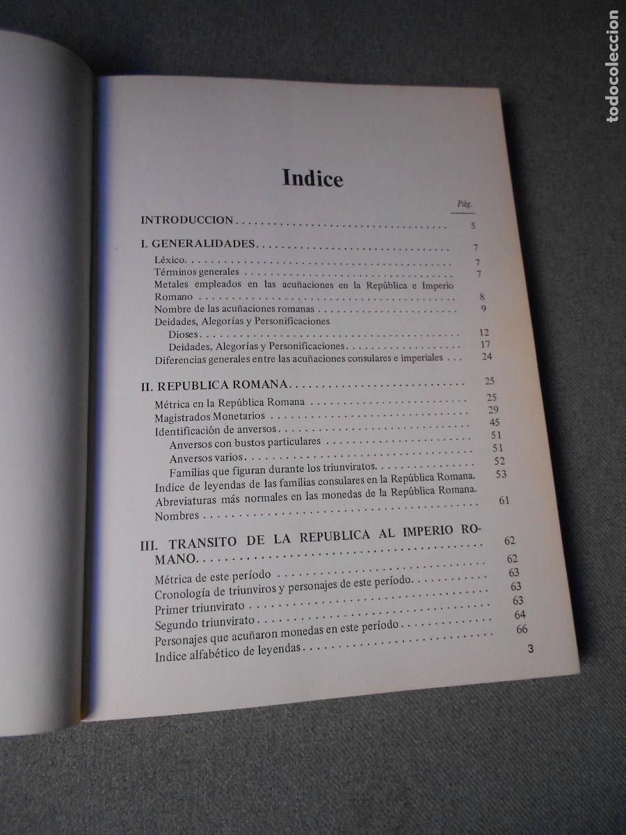 Cat&aacute;logos y libros de monedas: PRONTUARIO DE LA MONEDA ROMANA - Foto 3