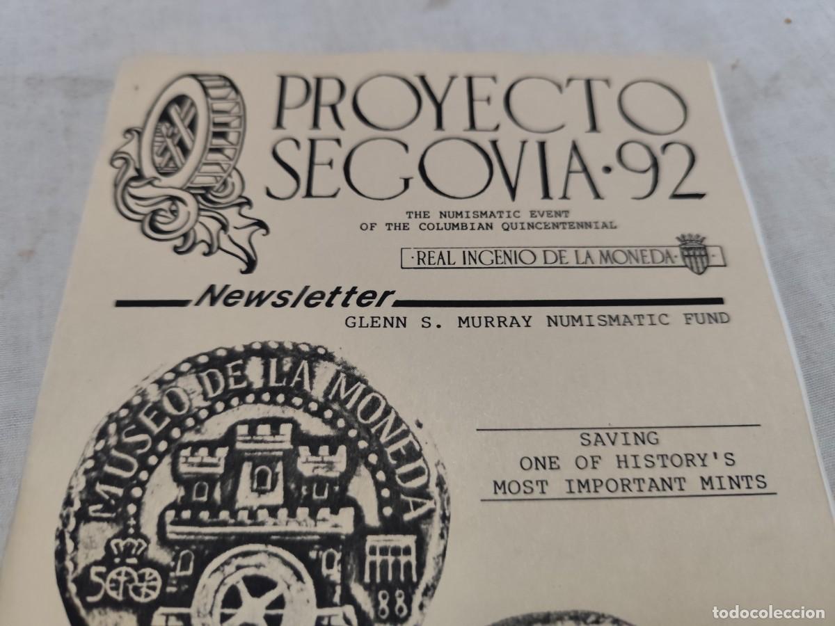 Cat&aacute;logos y libros de monedas: PROYECTO SEGOVIA 92 / / SUX 06 - Foto 3