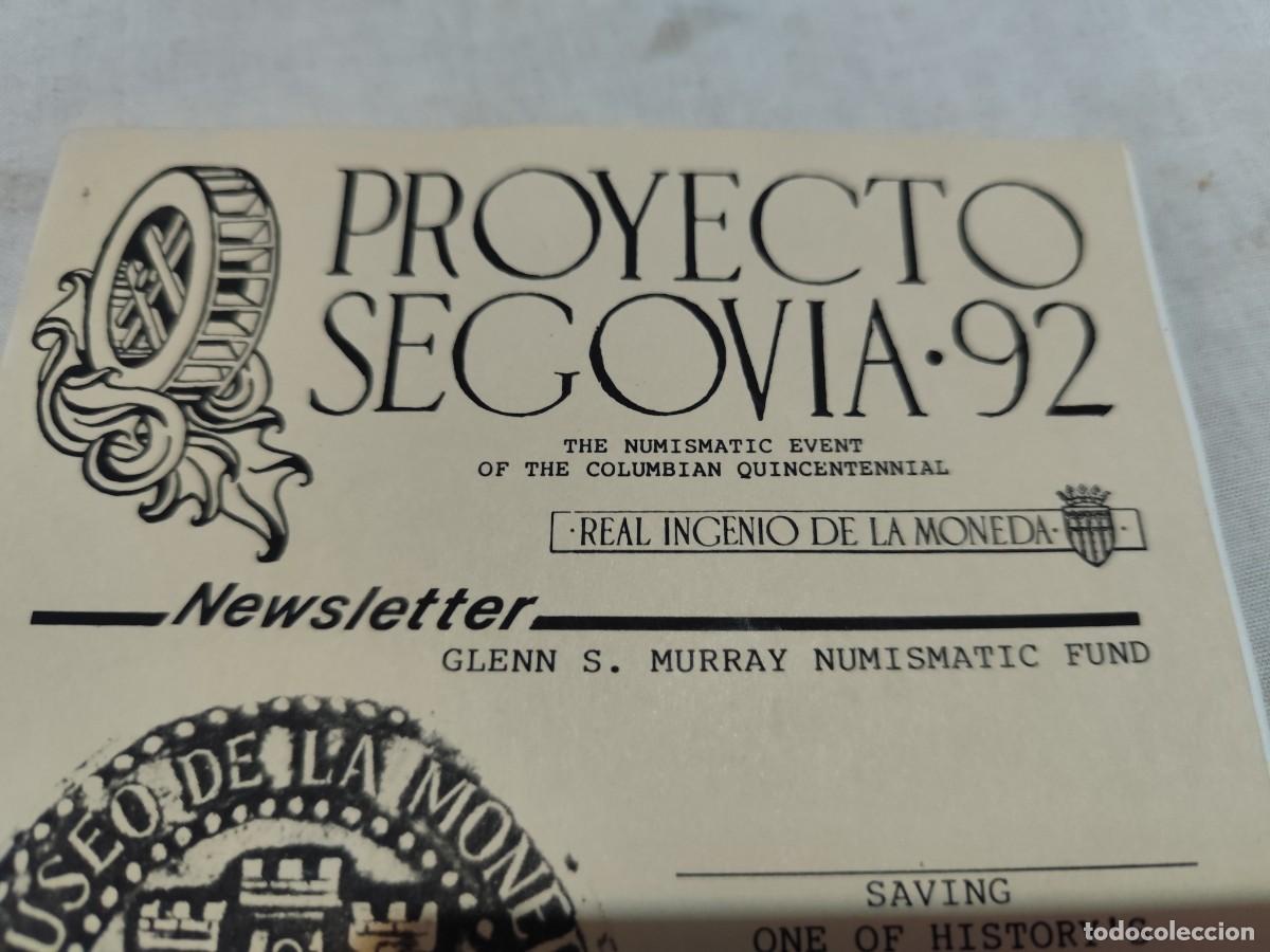 Cat&aacute;logos y libros de monedas: PROYECTO SEGOVIA 92 / / SUX 06 - Foto 5
