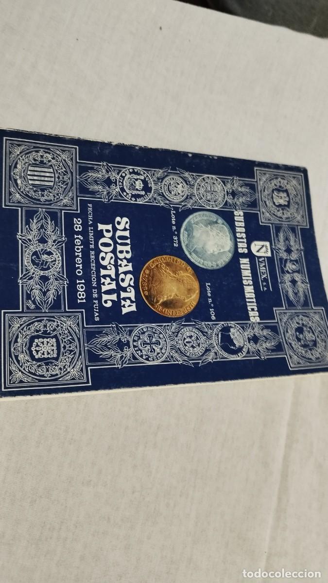 Cat&aacute;logos y libros de monedas: SUBASTA POSTAL 1981 / UMEX / SUX 07 / MONEDAS - Foto 1