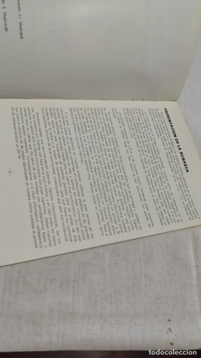 Cat&aacute;logos y libros de monedas: SUBASTA POSTAL 1981 / UMEX / SUX 07 / MONEDAS - Foto 7