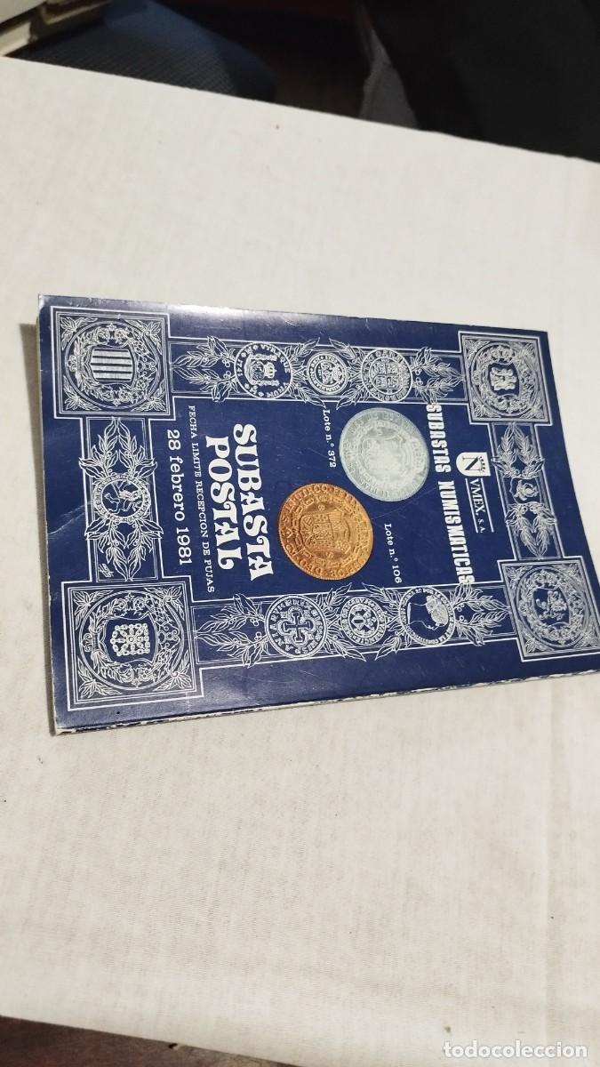 Cat&aacute;logos y libros de monedas: SUBASTA POSTAL 1981 / UMEX / SUX 07 / MONEDAS - Foto 21