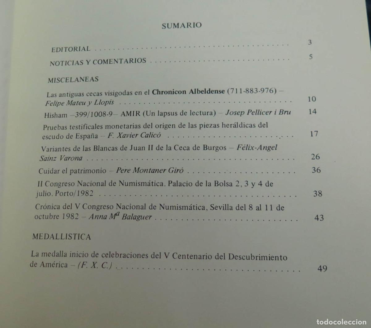 Cat&aacute;logos y libros de monedas: Gaceta Numism&aacute;tica. 67. 1982 - Foto 2