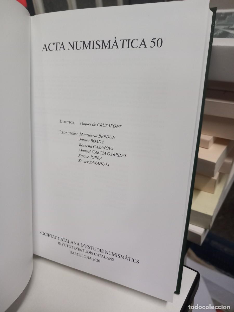 Cat&aacute;logos y libros de monedas: ACTA NUMISMATICA 50 2020 - Foto 2