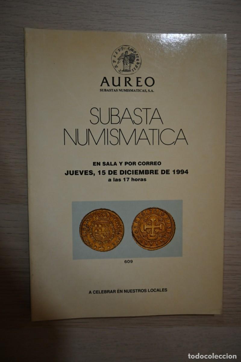 Cat&aacute;logos y libros de monedas: CATALOGO DE SUBASTA NUMISMATICA - AUREO - 4 DE JULIO DE 2000 - Foto 1