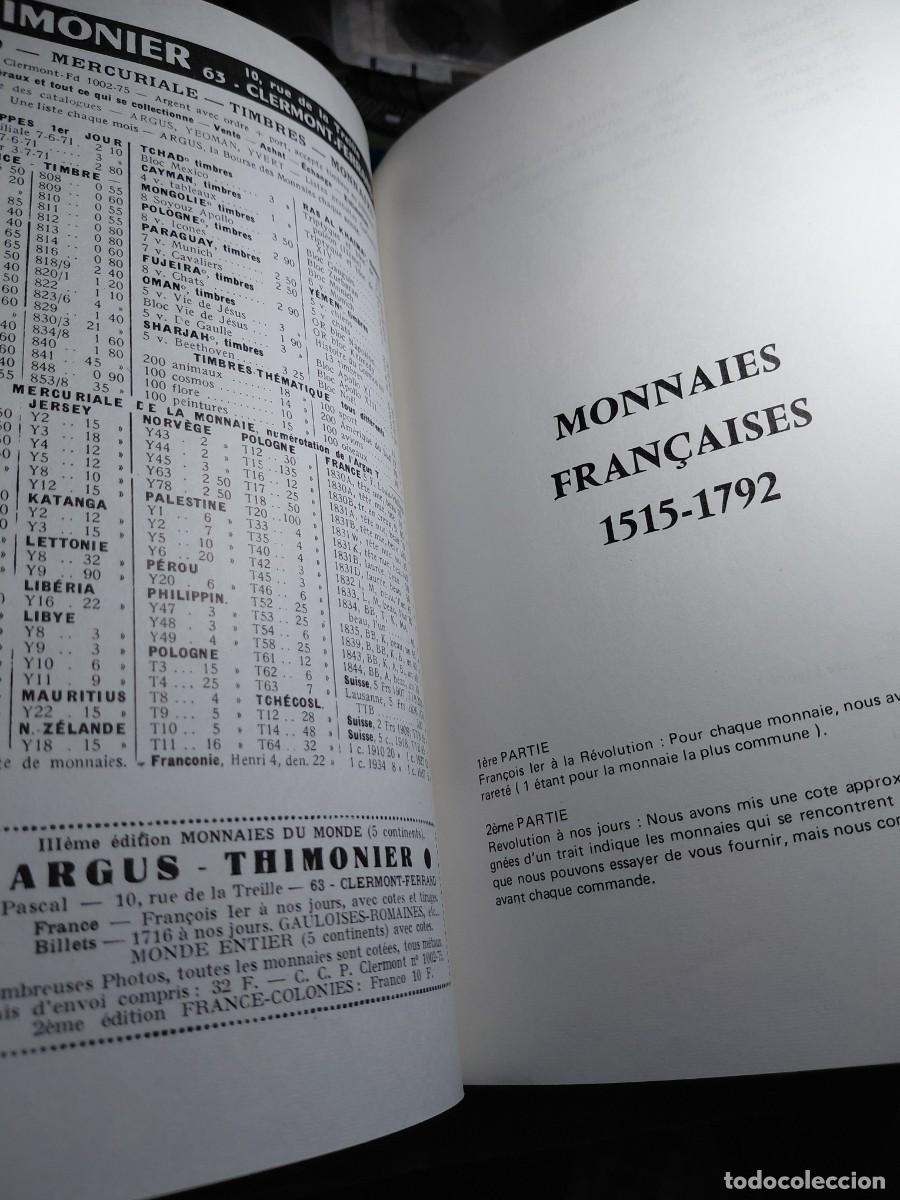Cat&aacute;logos y libros de monedas: CATALOGO DE MONEDAS - ARGUS THIMONIER 209 paginas - Foto 3