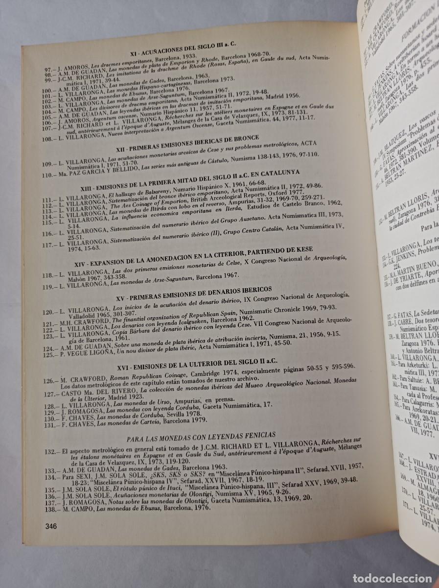 Cat&aacute;logos y libros de monedas: LIBRO NUMISM&Aacute;TICA ANTIGUA EN HISPANIA LEANDRE VILLARONGA - Foto 20