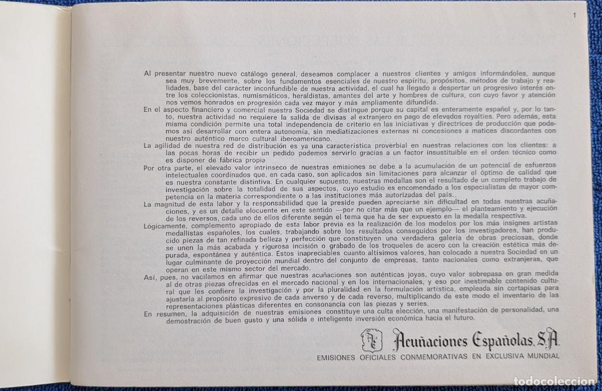 Cat&aacute;logos y libros de monedas: Acu&ntilde;aciones Espa&ntilde;olas - Cat&aacute;logo General (1974) - Foto 2