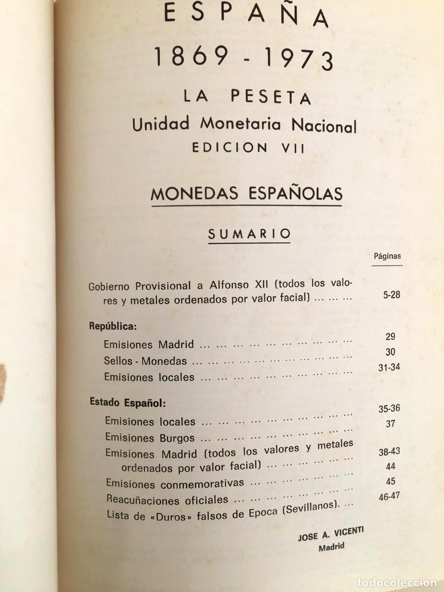 Cat&aacute;logos y libros de monedas: Cat&aacute;logo de monedas espa&ntilde;olas 1869-1973 - Foto 2