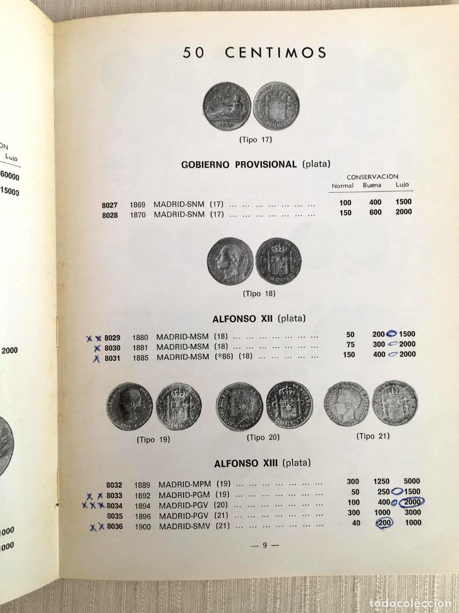 Cat&aacute;logos y libros de monedas: Cat&aacute;logo de monedas espa&ntilde;olas 1869-1973 - Foto 4