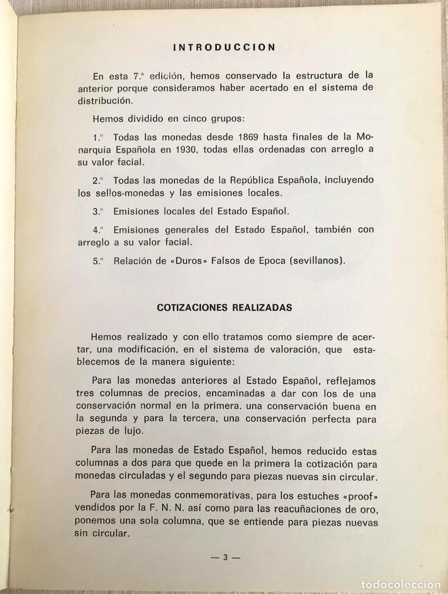 Cat&aacute;logos y libros de monedas: Cat&aacute;logo de monedas espa&ntilde;olas 1869-1973 - Foto 8