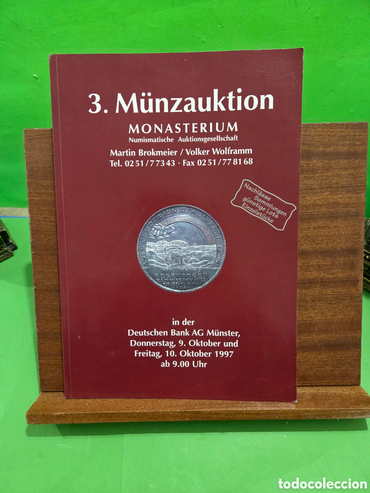 Cat&aacute;logos y libros de monedas: &rdquo;&rdquo;3. M&Uacute;NZAUKTION&rdquo;&rdquo;...MONASTERIUM...1997...CAT&Aacute;LOGO... - Foto 1
