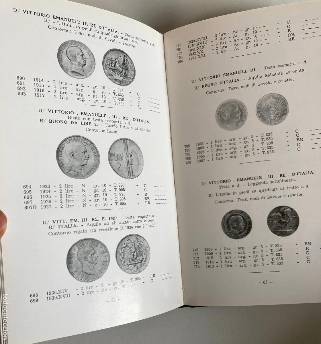 Cat&aacute;logos y libros de monedas: Catalogo de monedas, Monete Italiane - Foto 2