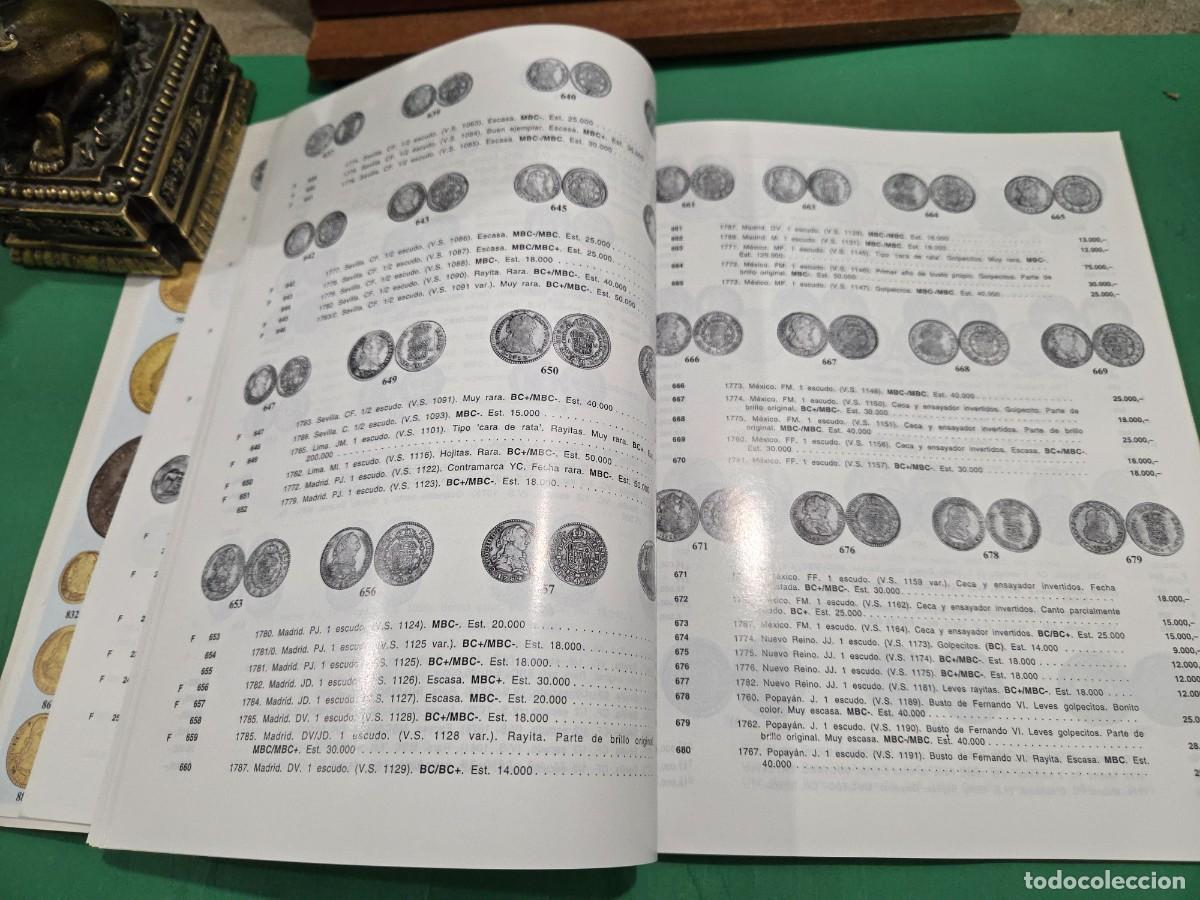 Cat&aacute;logos y libros de monedas: &rdquo;&rdquo;SUBASTA NUMISMATICA&rdquo;&rdquo;...AUREO...2001.... CAT&Aacute;LOGO.. - Foto 8