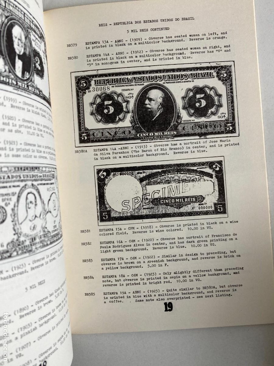Cat&aacute;logos y libros de monedas: Catalogo billetes Brasil - Foto 2