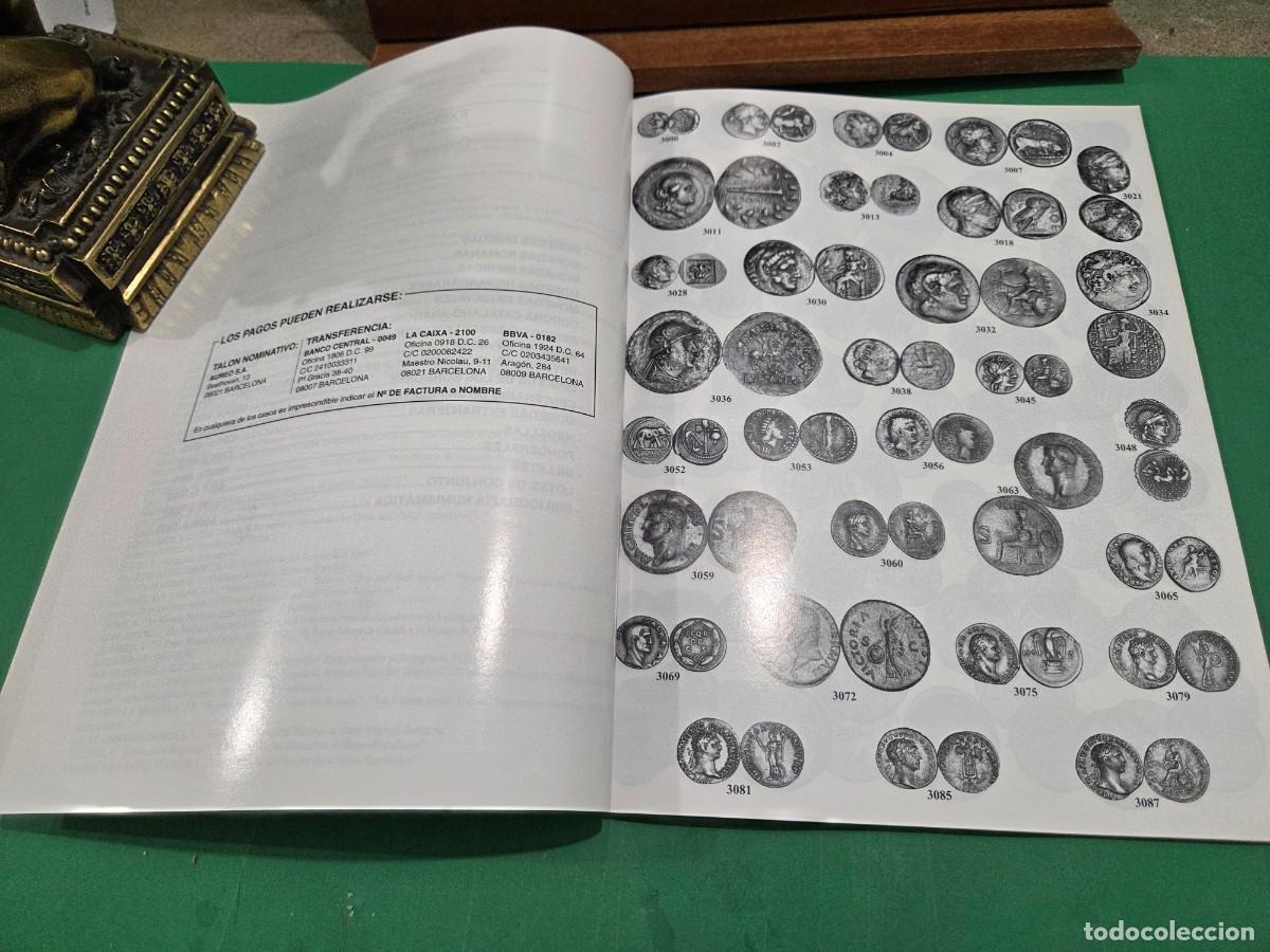 Cat&aacute;logos y libros de monedas: &rdquo;&rdquo;SUBASTA NUMISMATICA&rdquo;&rdquo;...AUREO...2001...CAT&Aacute;LOGO... - Foto 5
